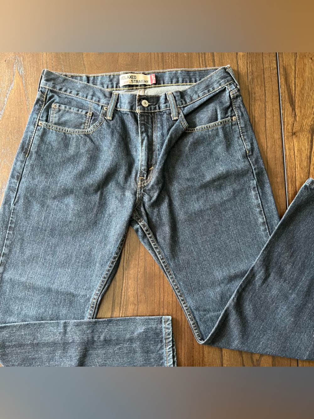 Levi's 559 Men's Indigo “Relaxed Straight” Jeans - 34/30 - Picture 4 of 10
